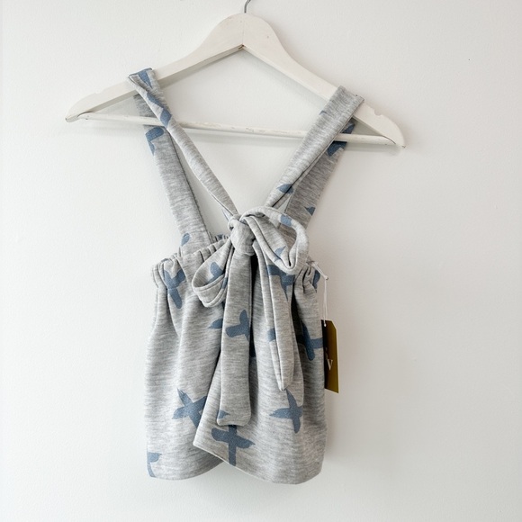 NWT - Handmade Suspender Skirt - Grey/Blue - Size: 2-3T - Picture 3 of 5